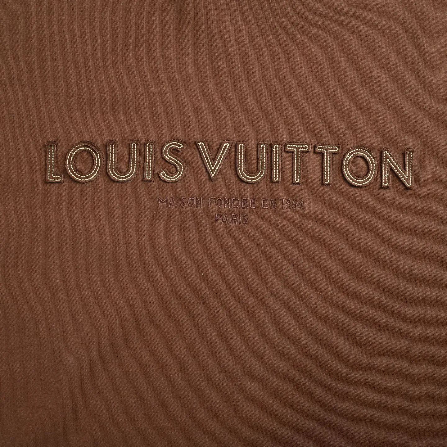 Louis Vuitton/Louis Vuitton laser patch embroidered logo short sleeve